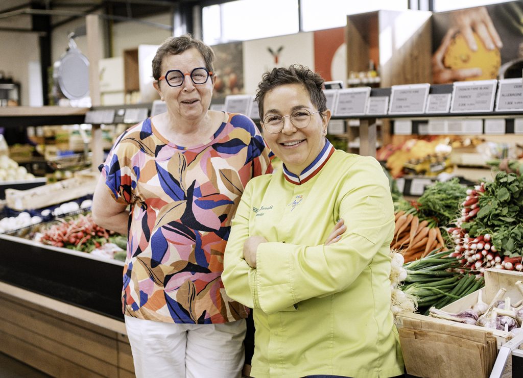 Clotilde Jacoulot et sa maman.